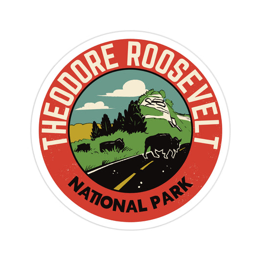 A sticker of Theodore Roosevelt National Park
