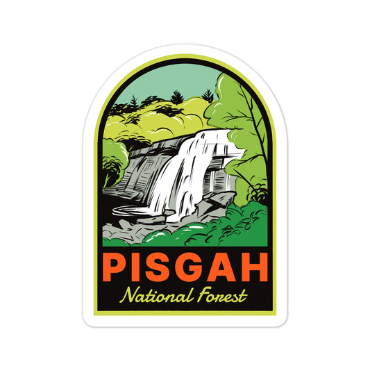 A sticker of Pisgah National Forest