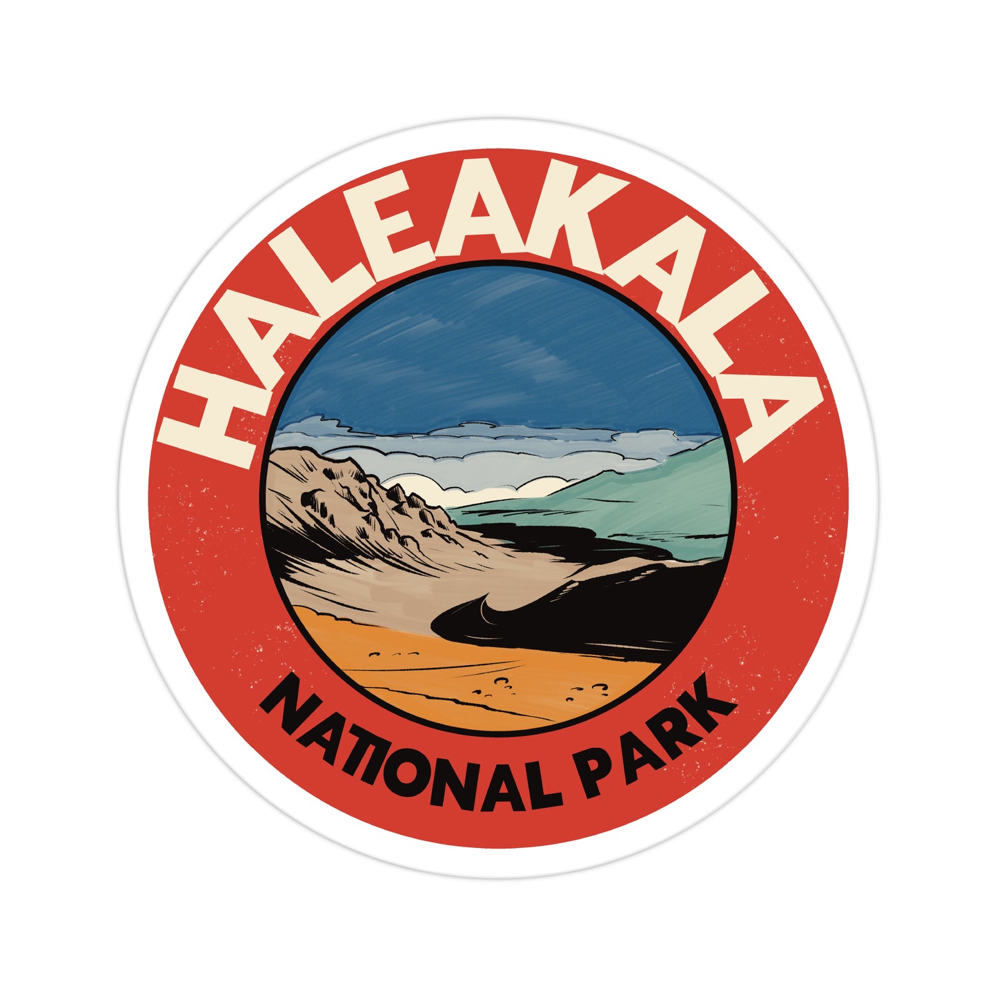A sticker of Haleakala National Park