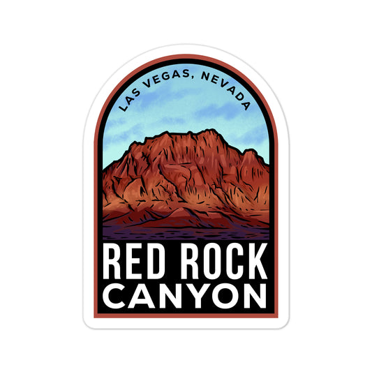 A sticker of Red Rock Canyon