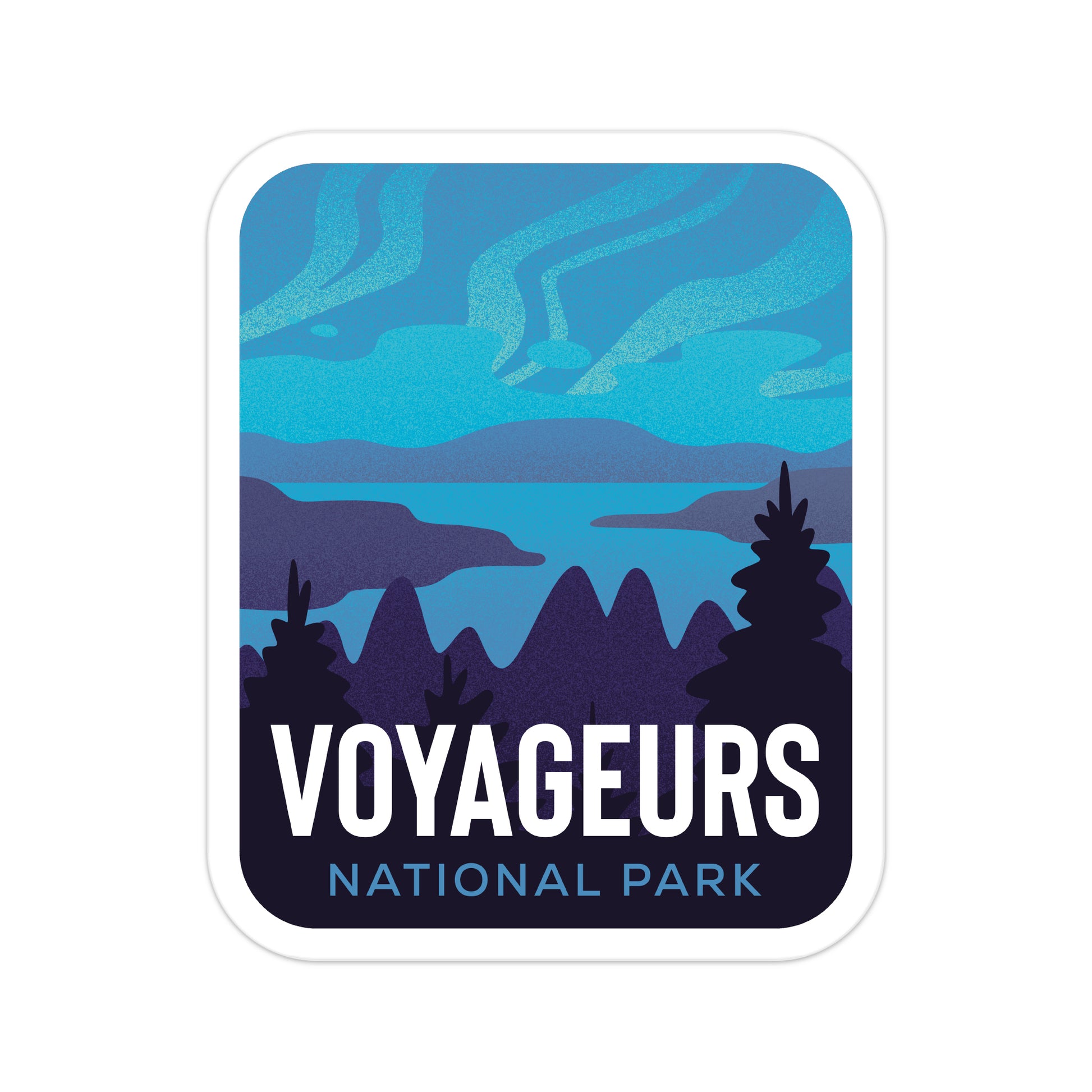 A sticker of Voyageurs National Park