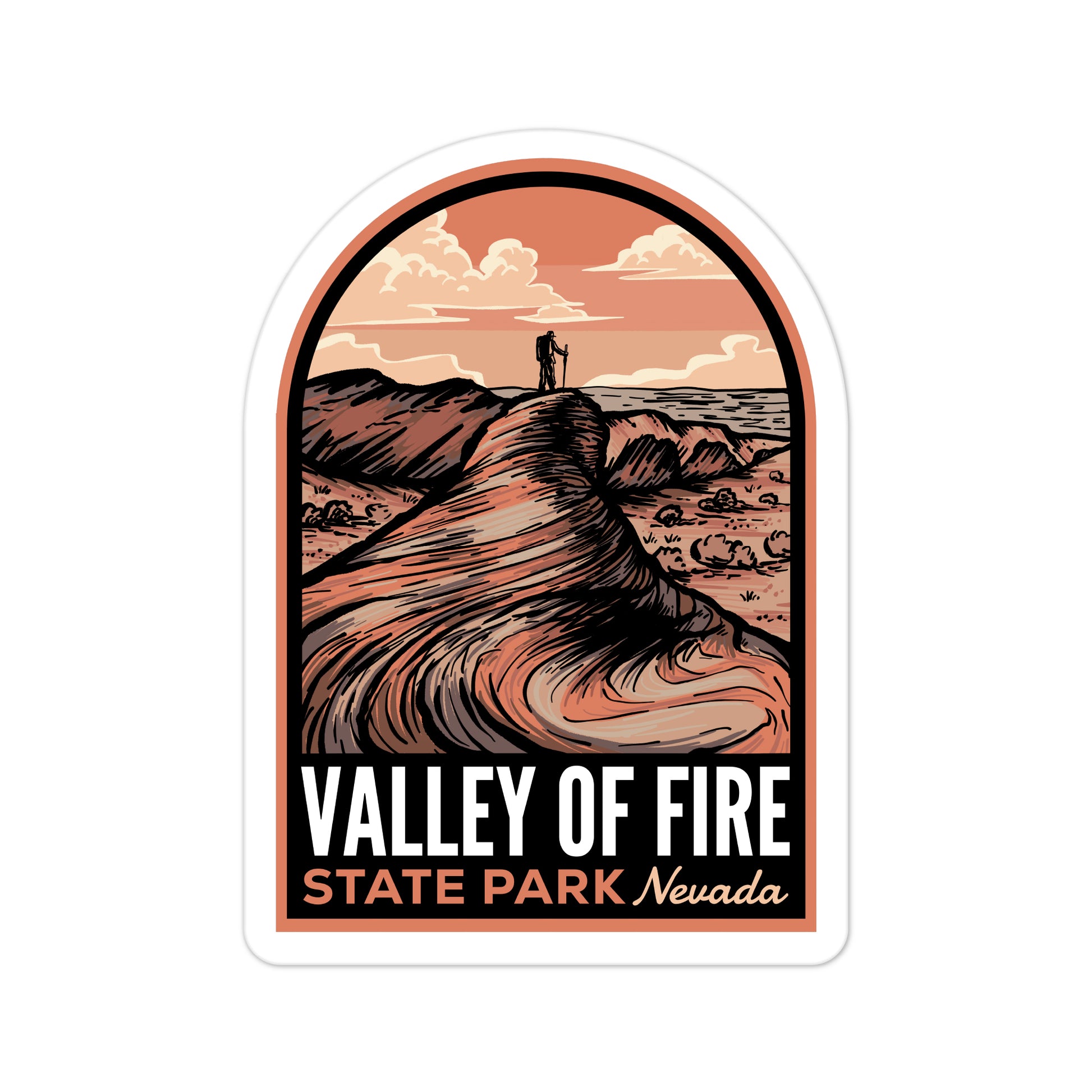A sticker of Valley of Fire State Park