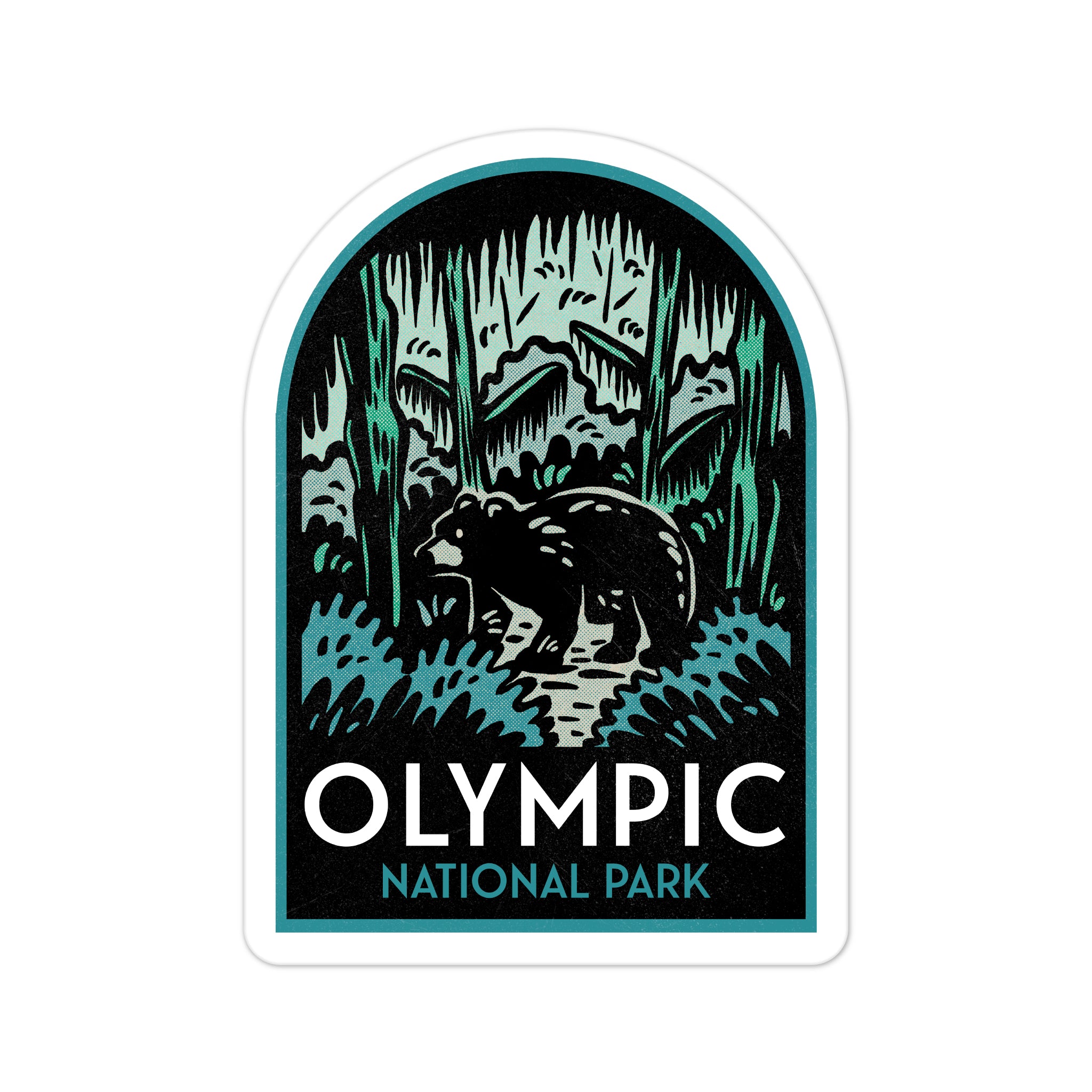 Olympic National Park Sticker for Water Bottle Laptop Car Sticker Them ... Olympic national park sticker