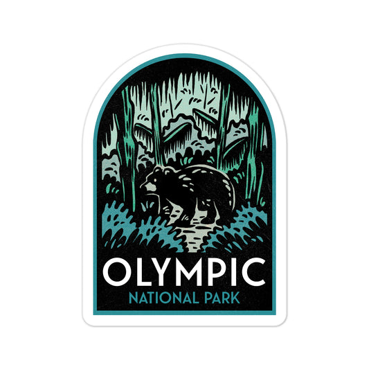 A sticker of Olympic National Park