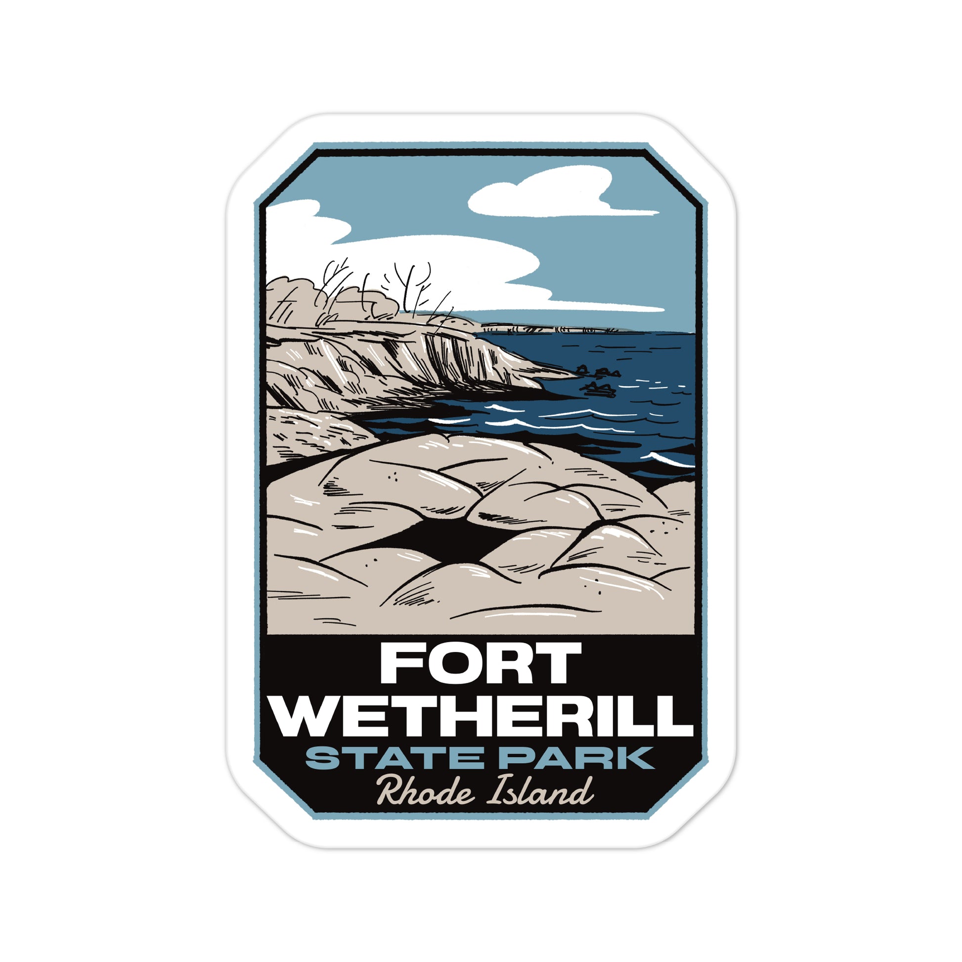 A sticker of Fort Wetherill State Park