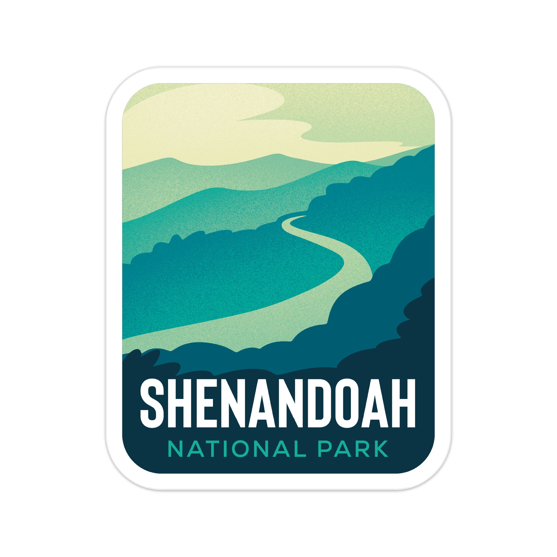 A sticker of Shenandoah National Park