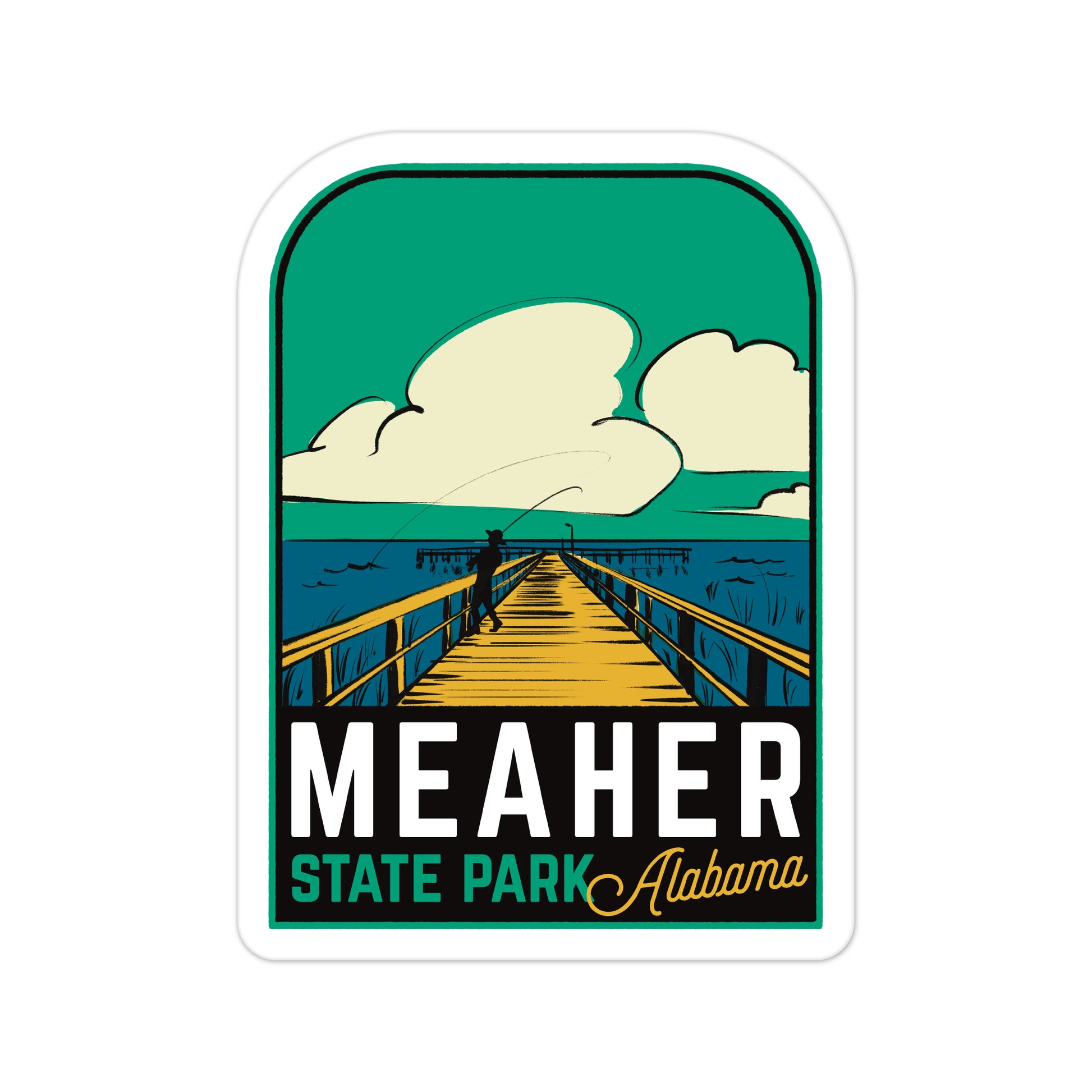 A sticker of Meaher State Park