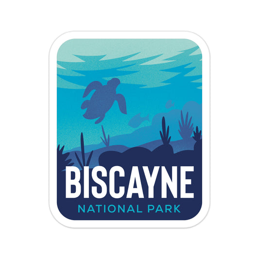 A sticker of Biscayne National Park