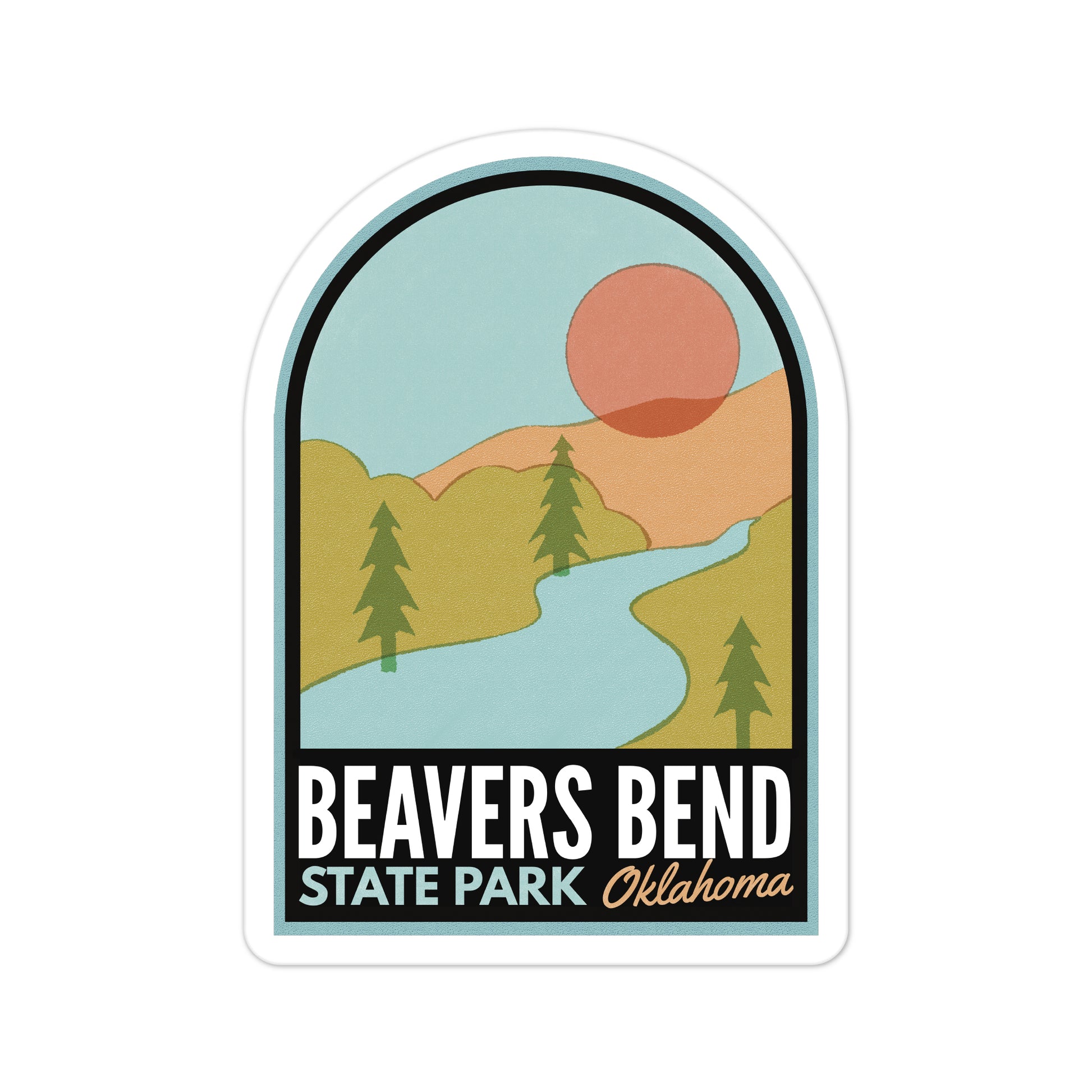 A sticker of Beavers Bend State Park