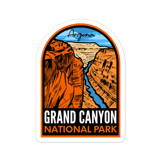 A sticker of Grand Canyon National Park