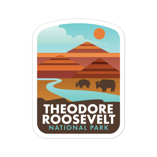 A sticker of Theodore Roosevelt National Park