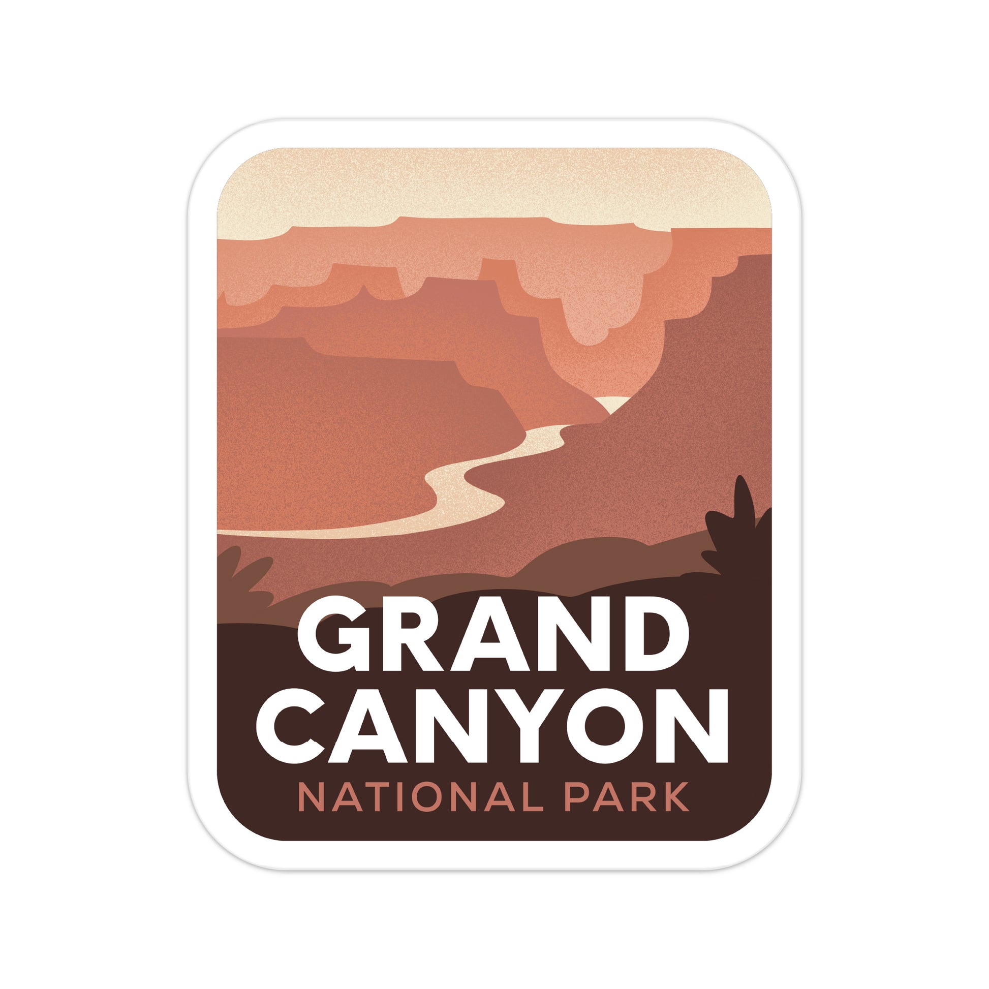 A sticker of Grand Canyon National Park