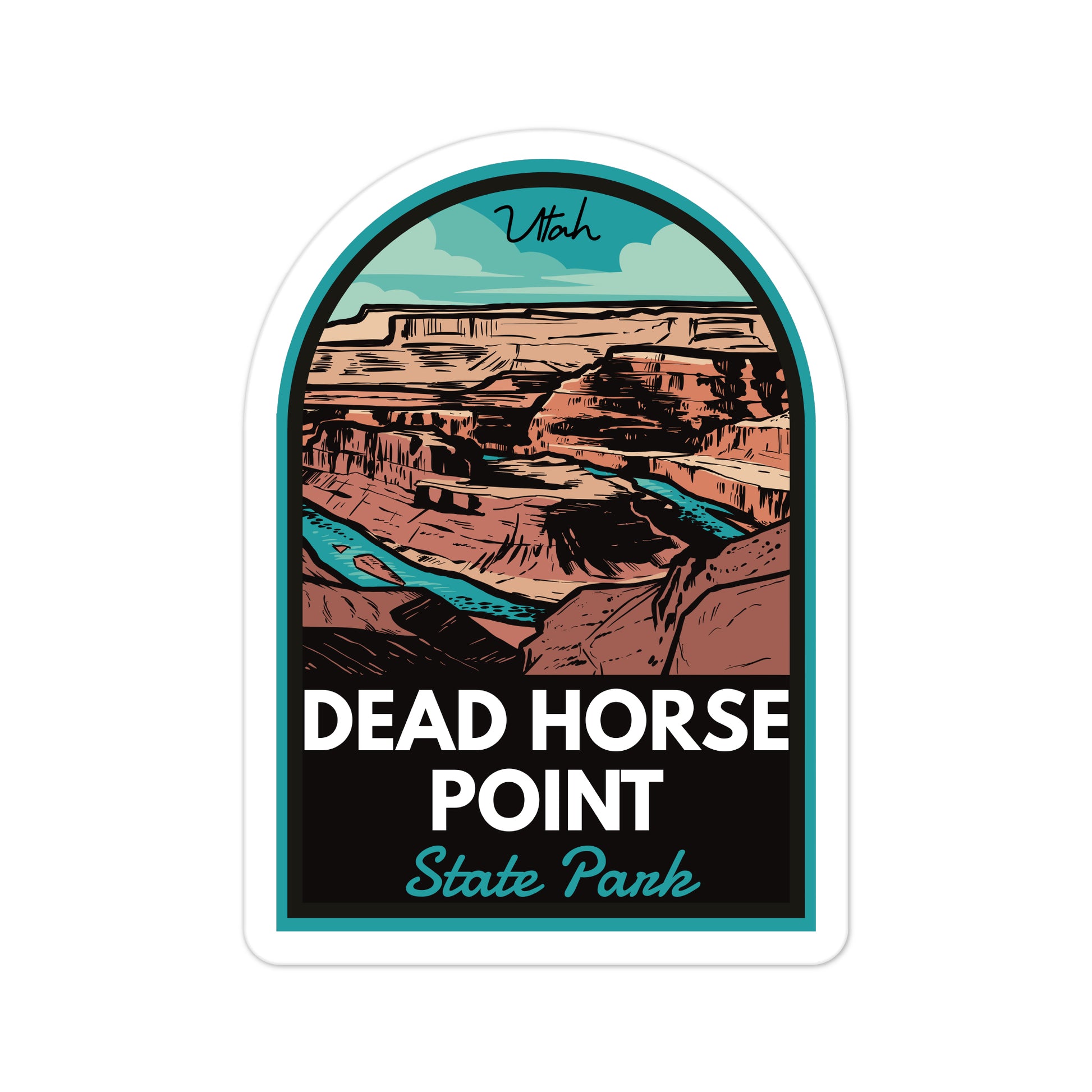 A sticker of Dead Horse Point State Park