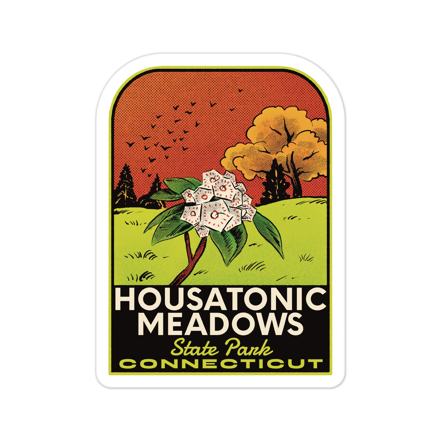A sticker of Housatonic Meadows State Park
