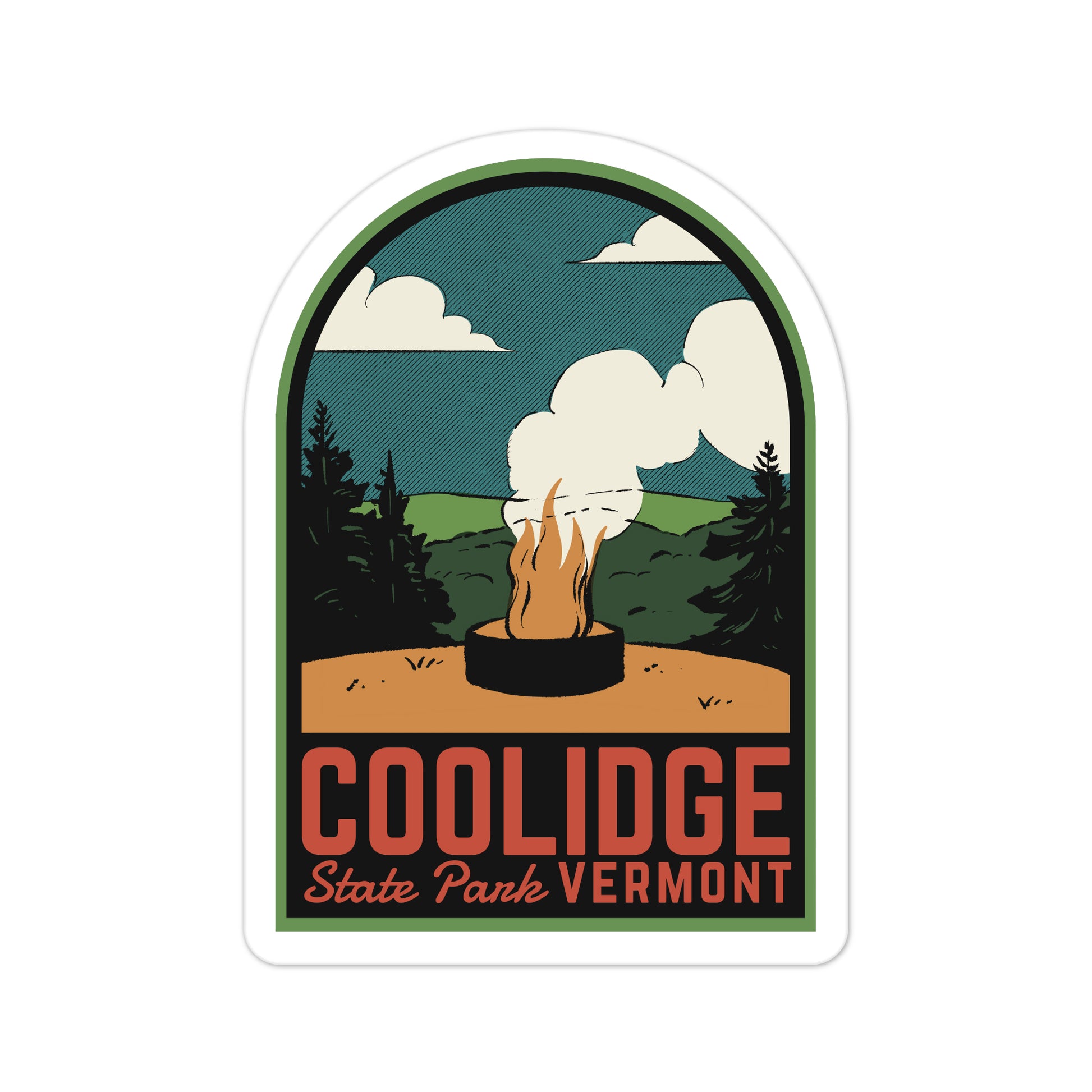 A sticker of Coolidge State Park