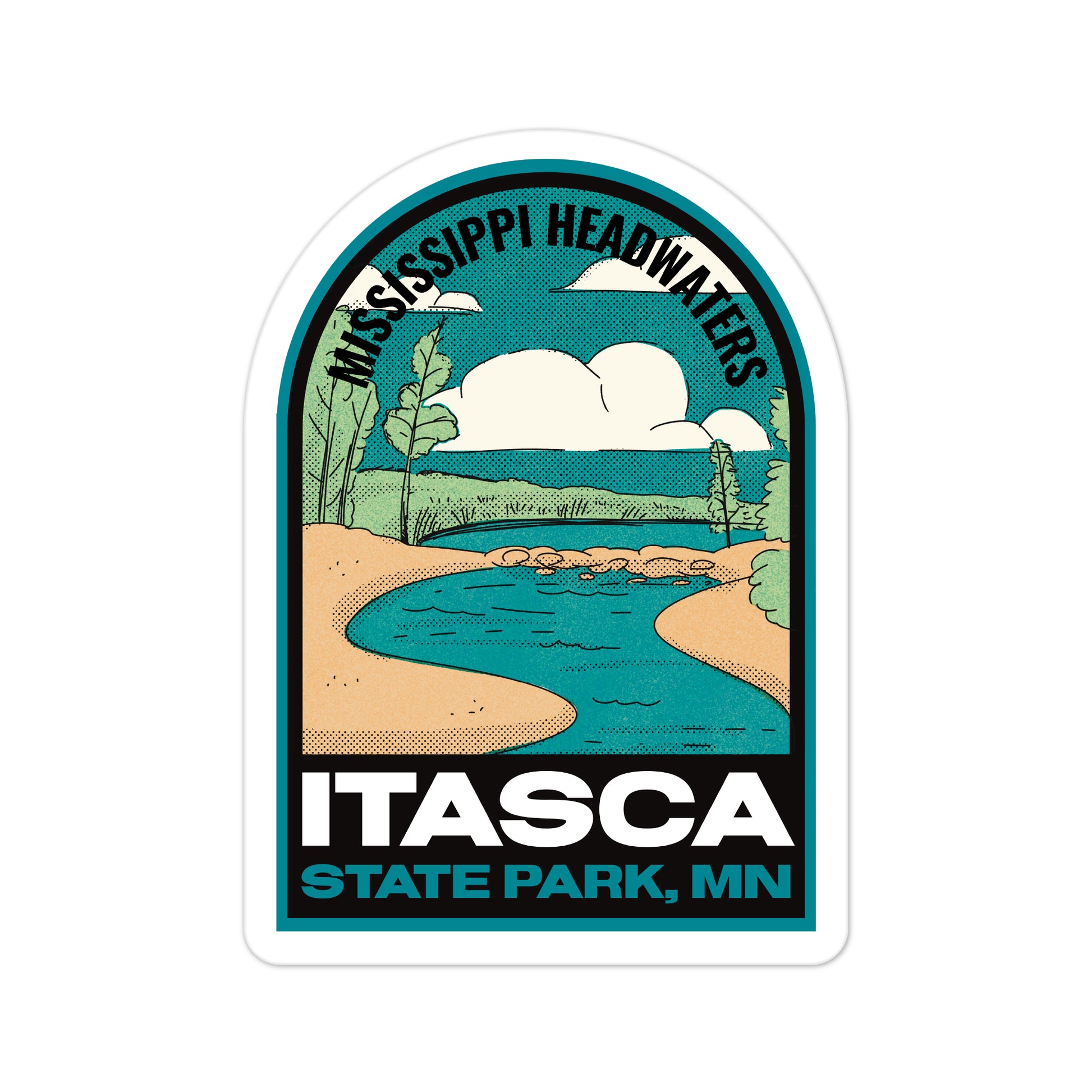 A sticker of Itasca State Park
