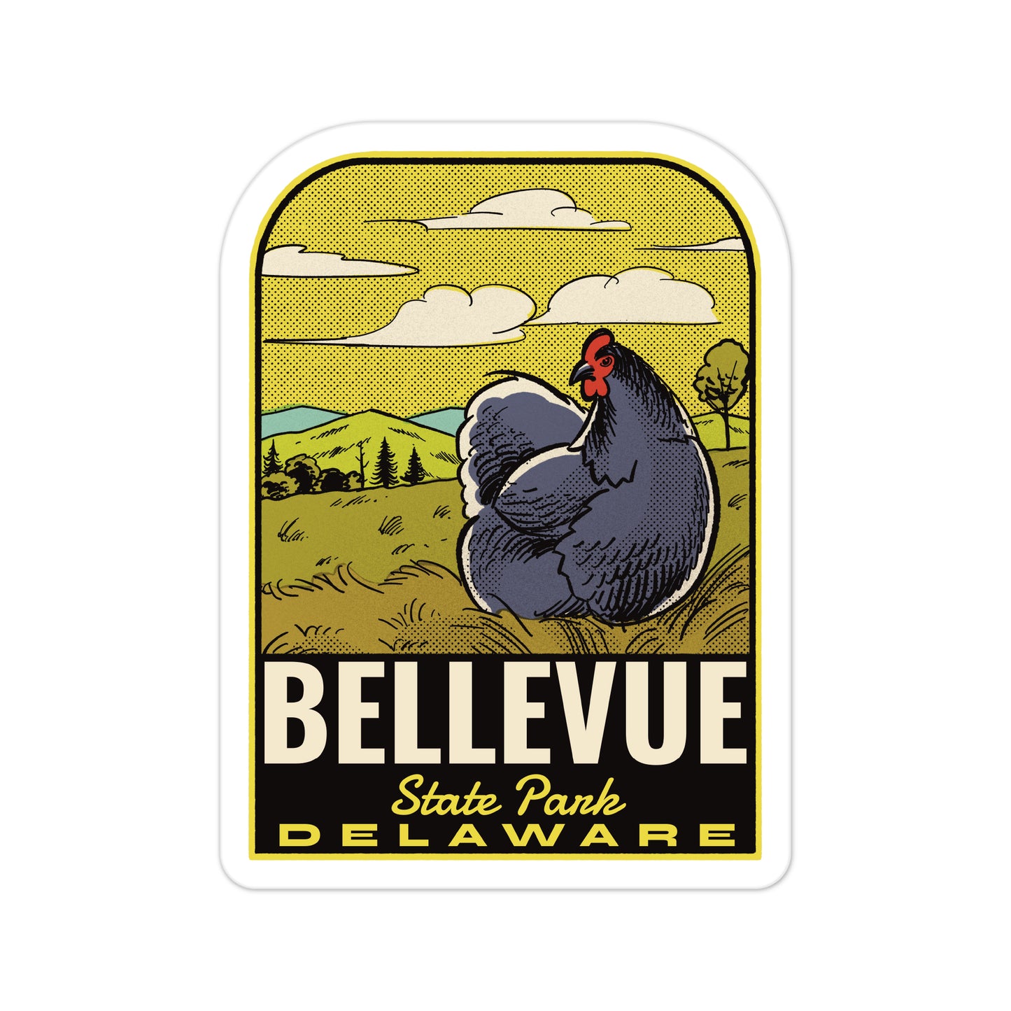 A sticker of Bellevue State Park