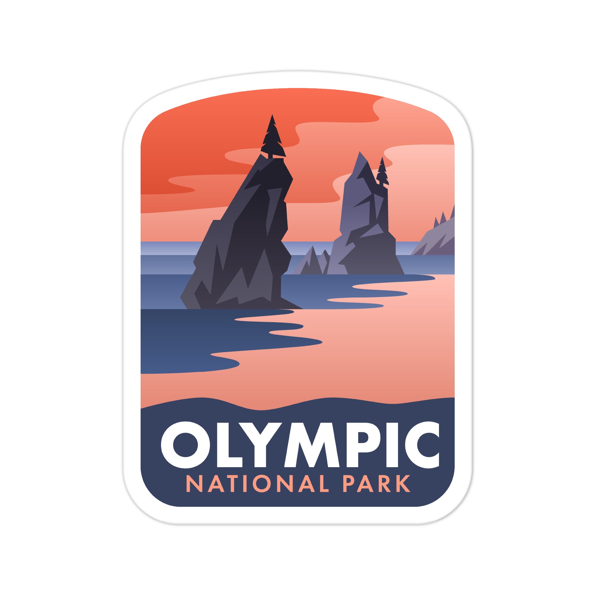 A sticker of Olympic National Park