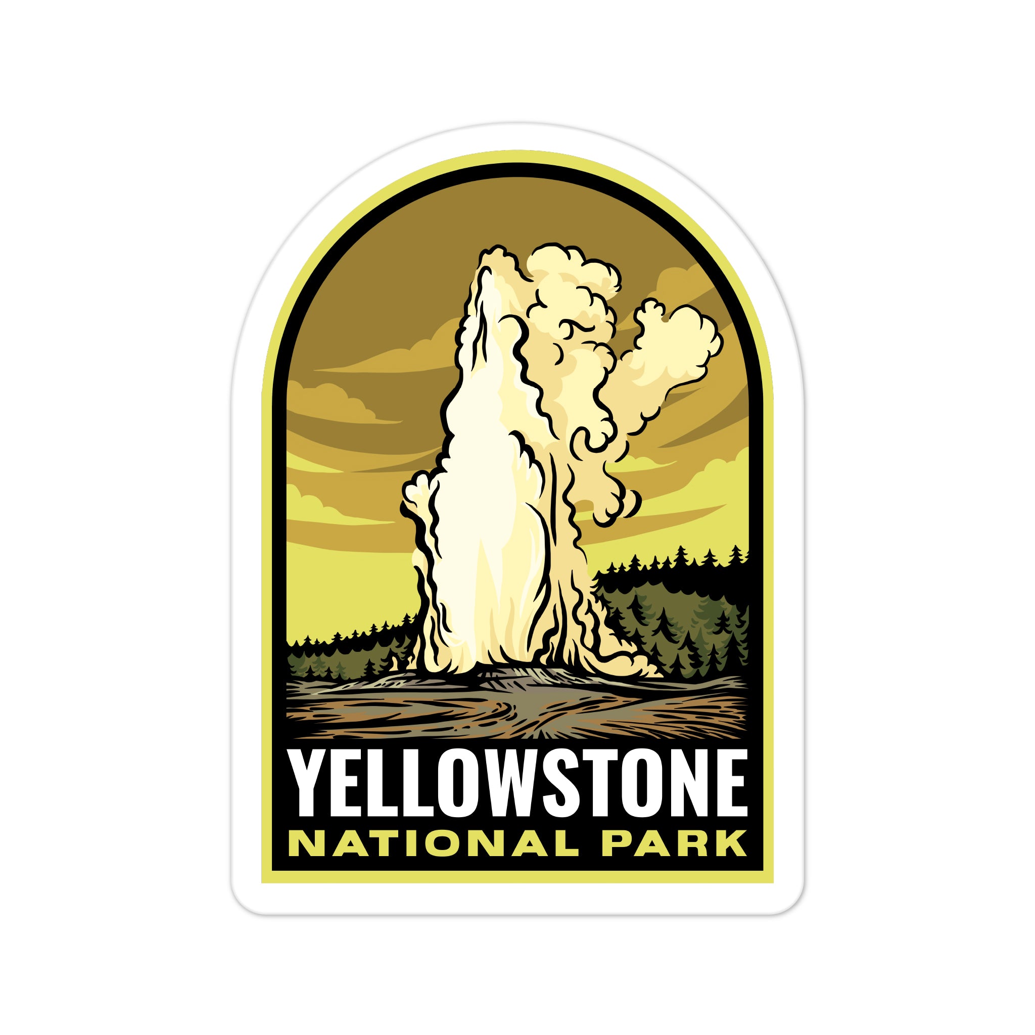 Yellowstone Club Sticker Yellowstone National Park Vinyl Sticker - Halpin Decals