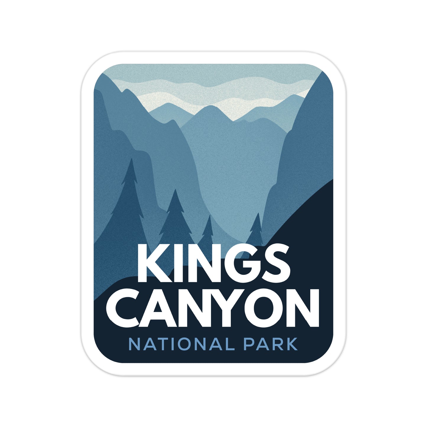 A sticker of Kings Canyon National Park