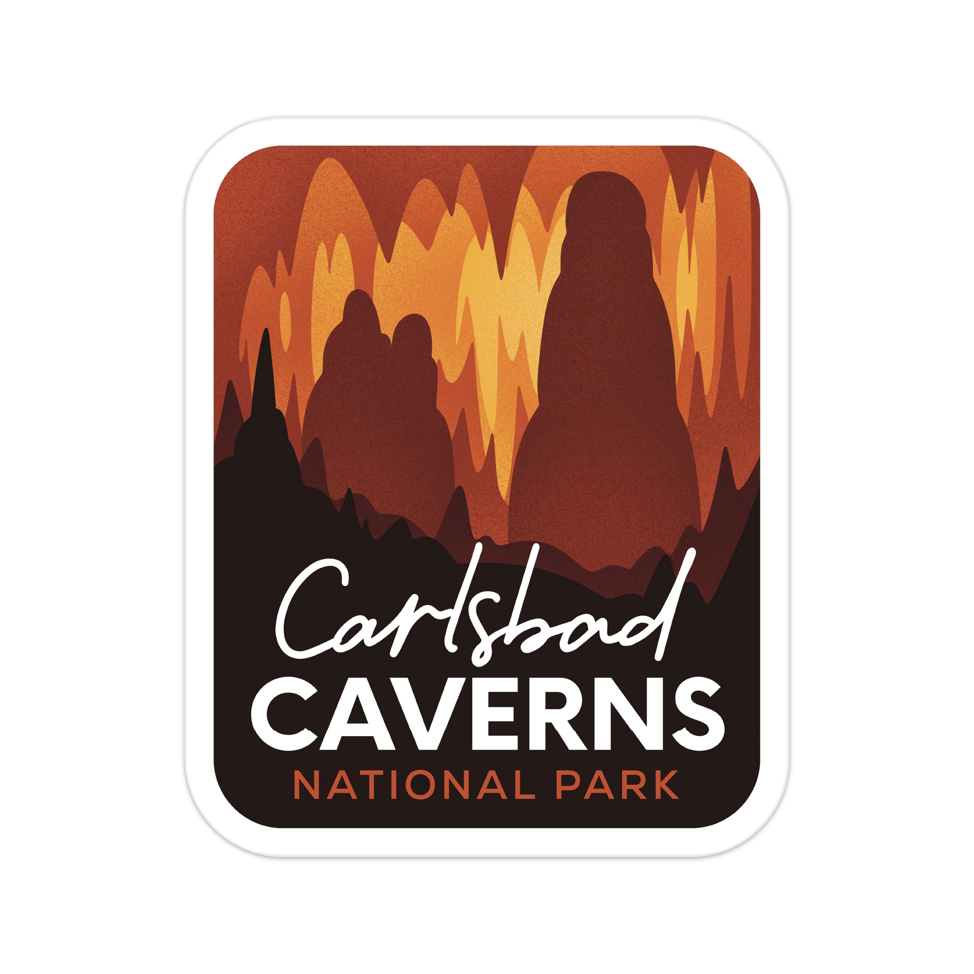 A sticker of Carlsbad Caverns National Park