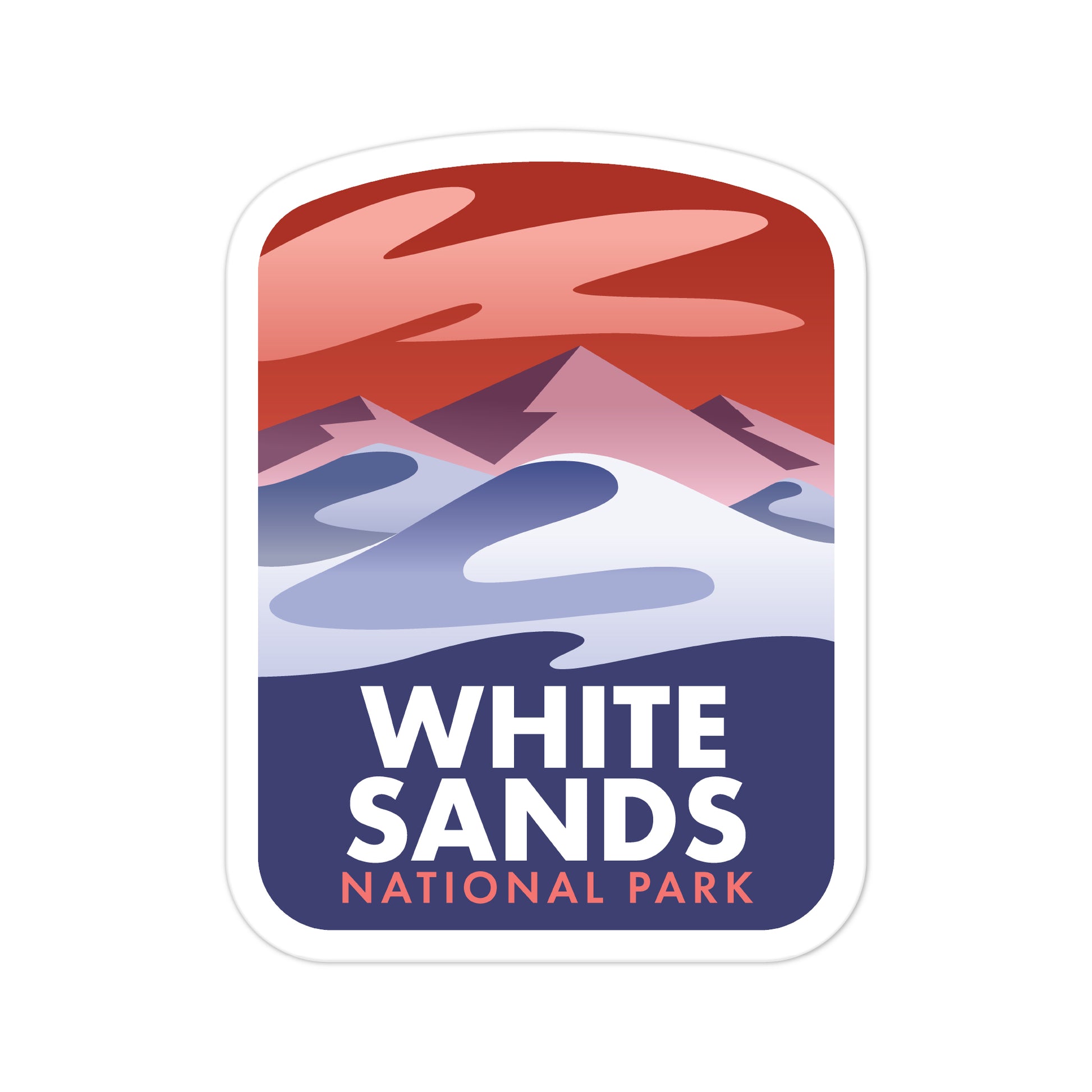 A sticker of White Sands National Park