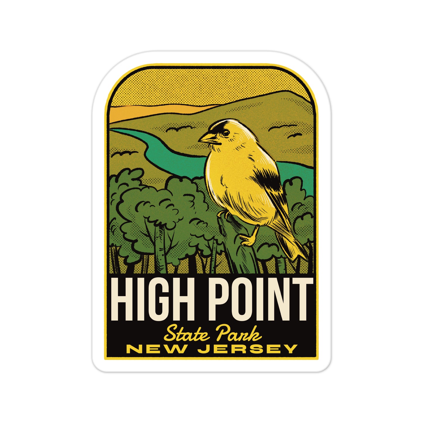 A sticker of High Point State Park