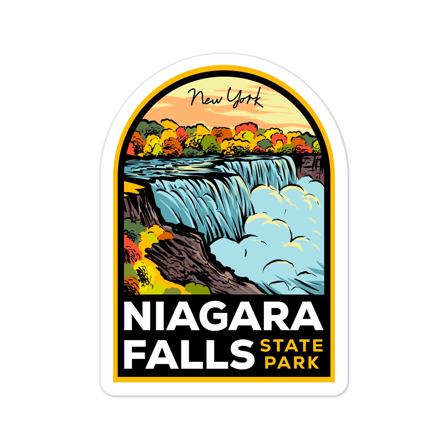 A sticker of Niagara Falls State Park