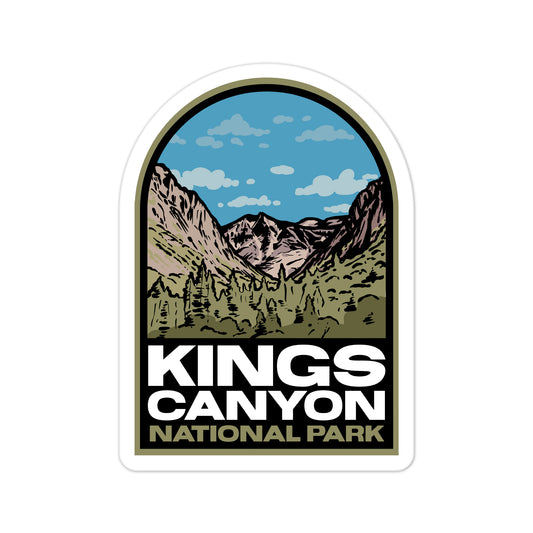 A sticker of Kings Canyon National Park