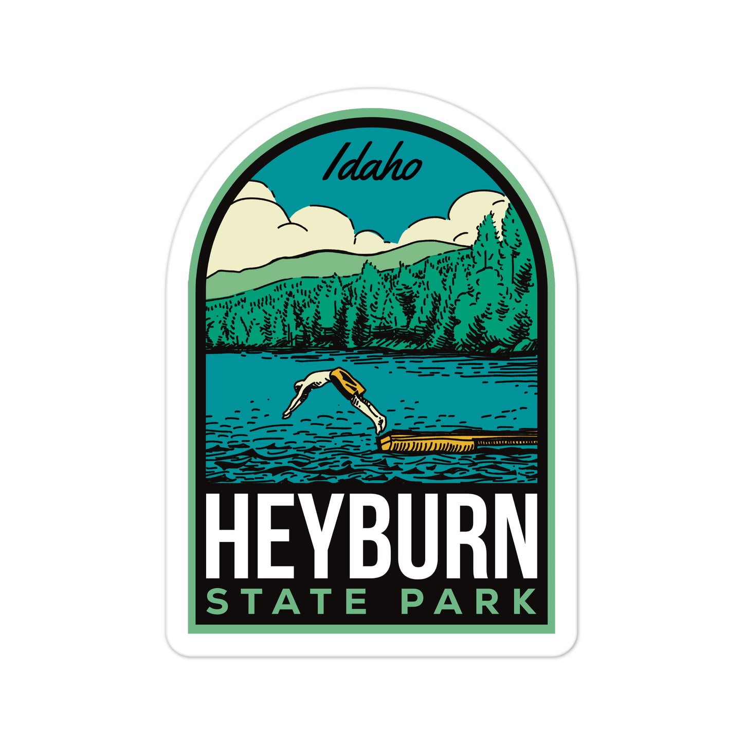 A sticker of Heyburn State Park