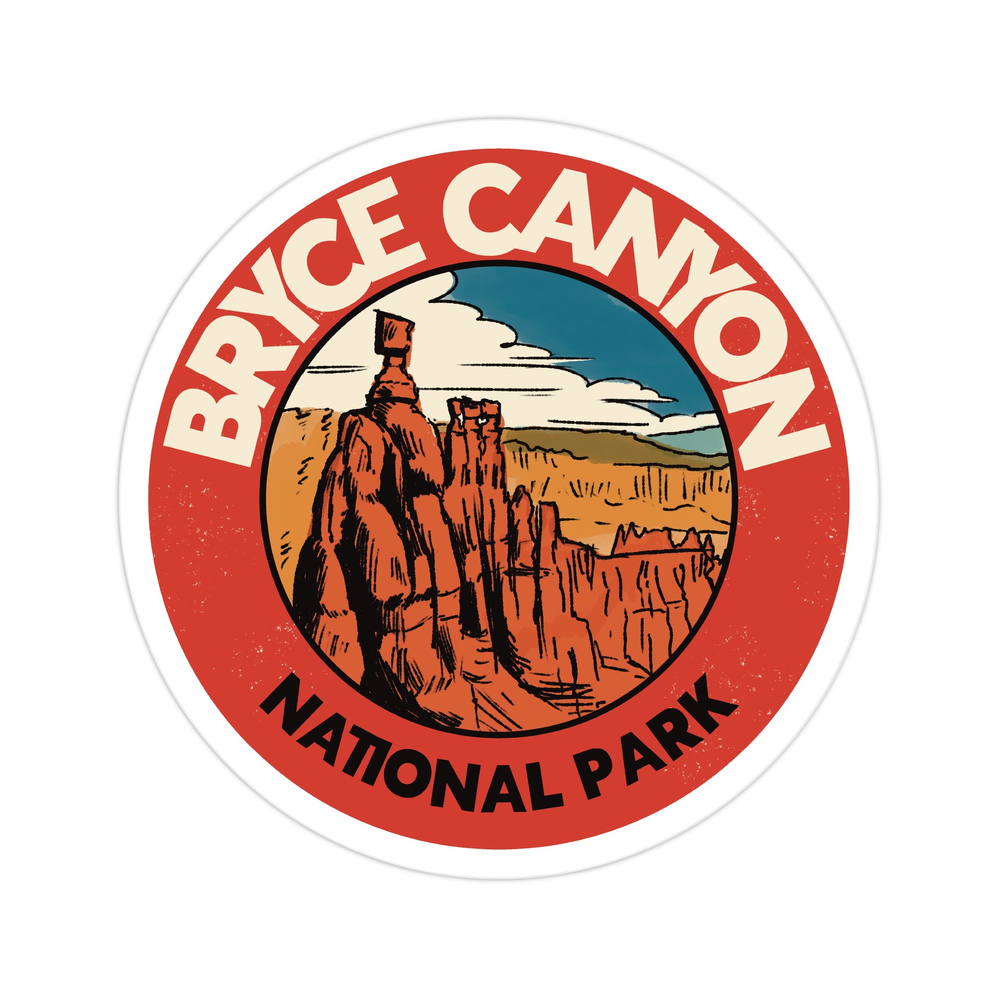 A sticker of Bryce Canyon National Park