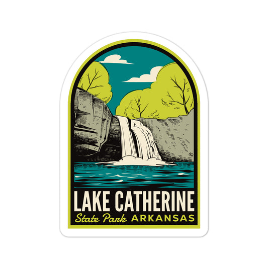 A sticker of Lake Catherine State Park