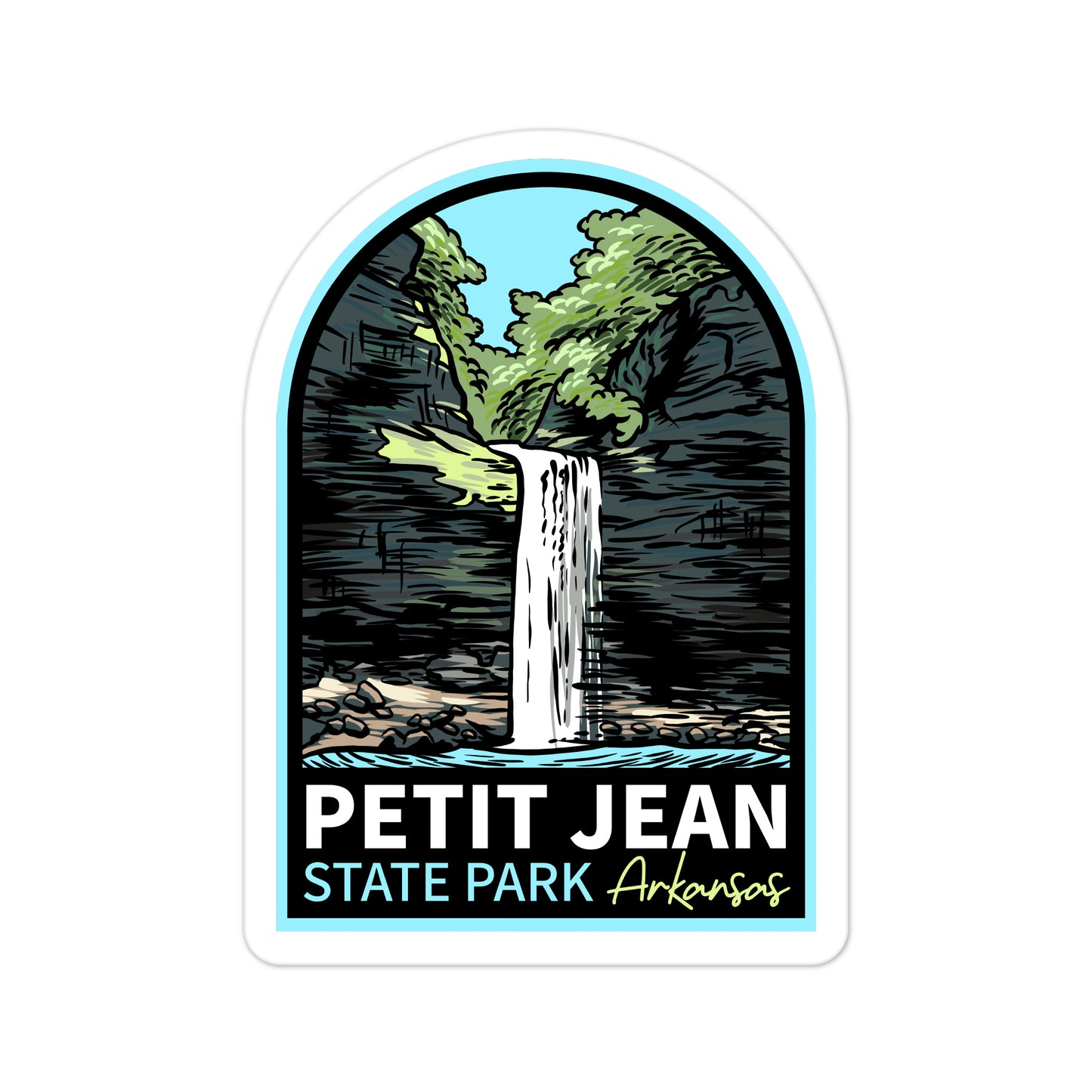 Petit Jean State Park - Vinyl Sticker