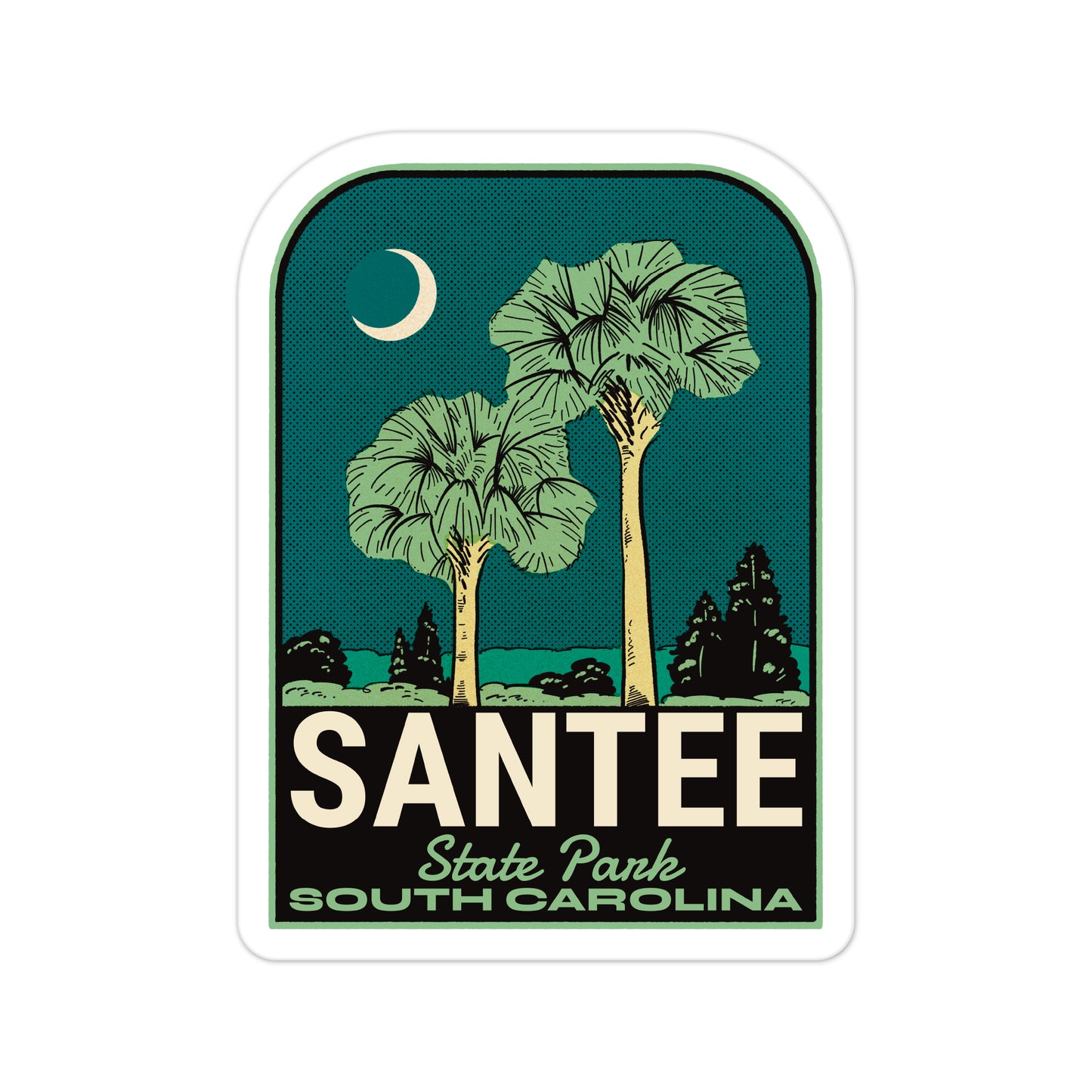 A sticker of Santee State Park