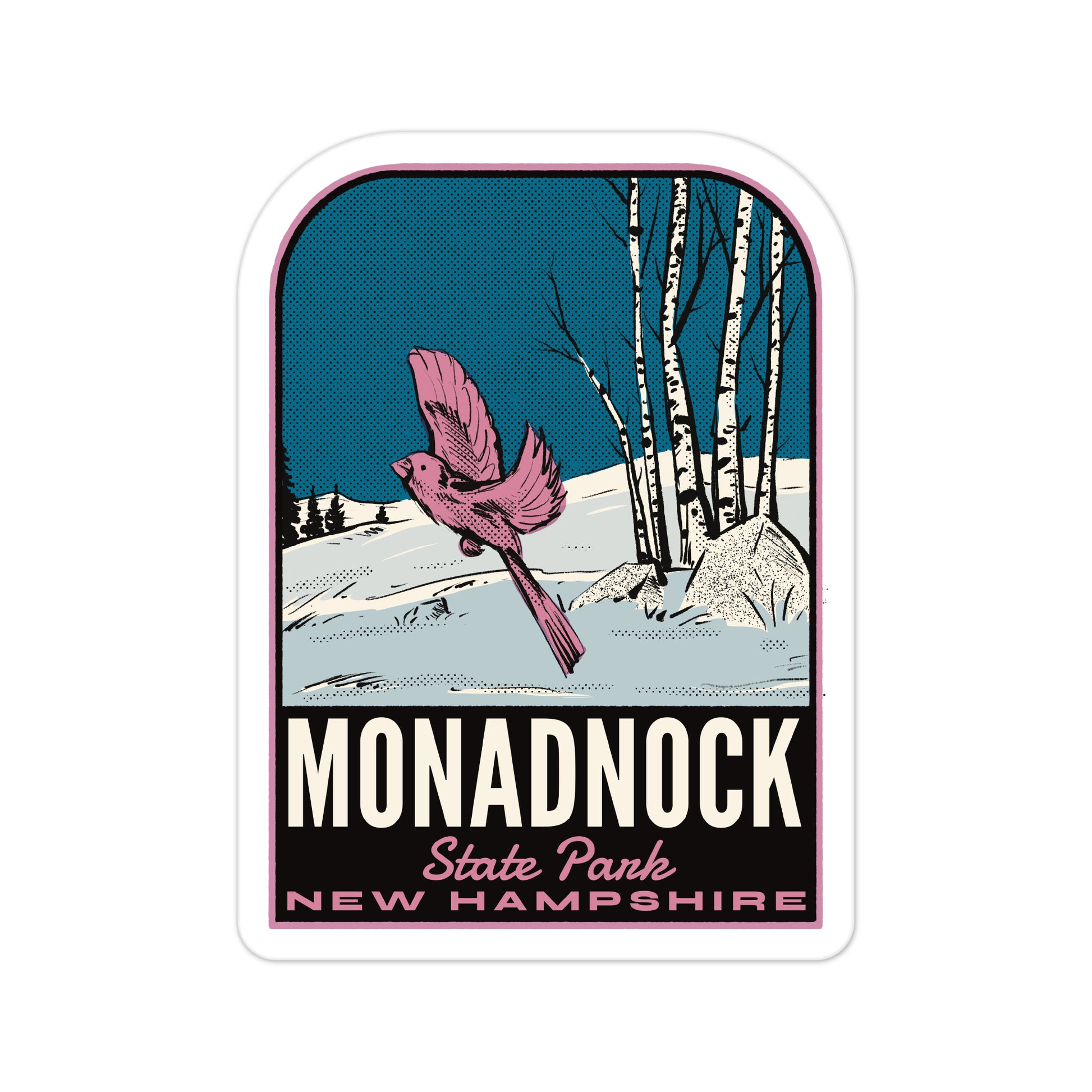 A sticker of Monadnock State Park