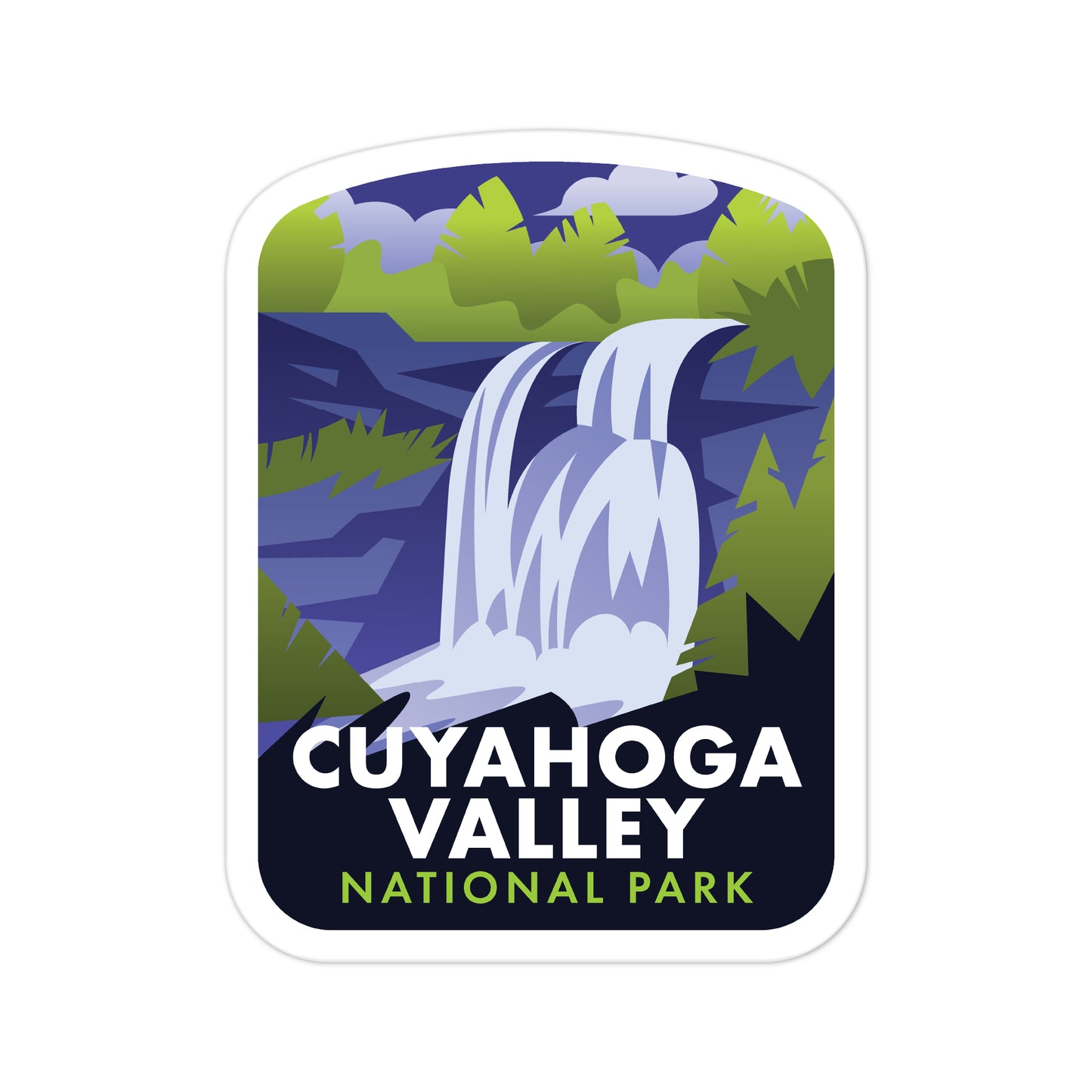 A sticker of Cuyahoga Valley National Park