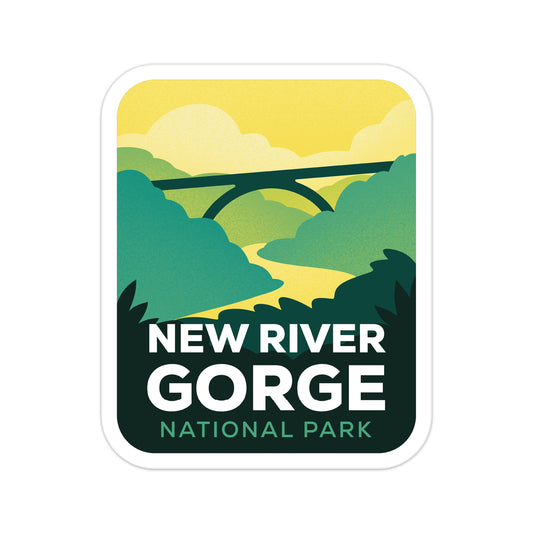 A sticker of New River Gorge National Park