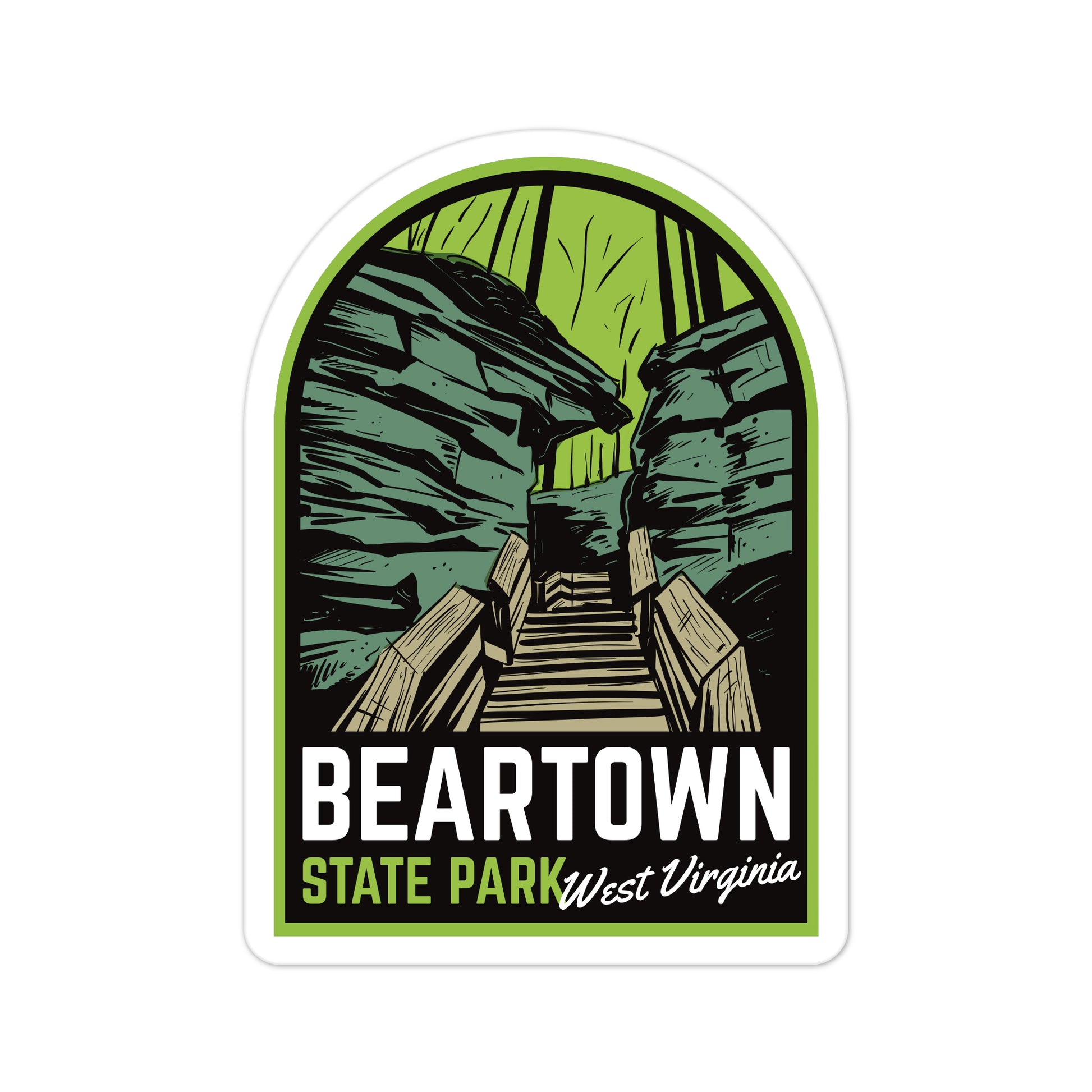 A sticker of Beartown State Park