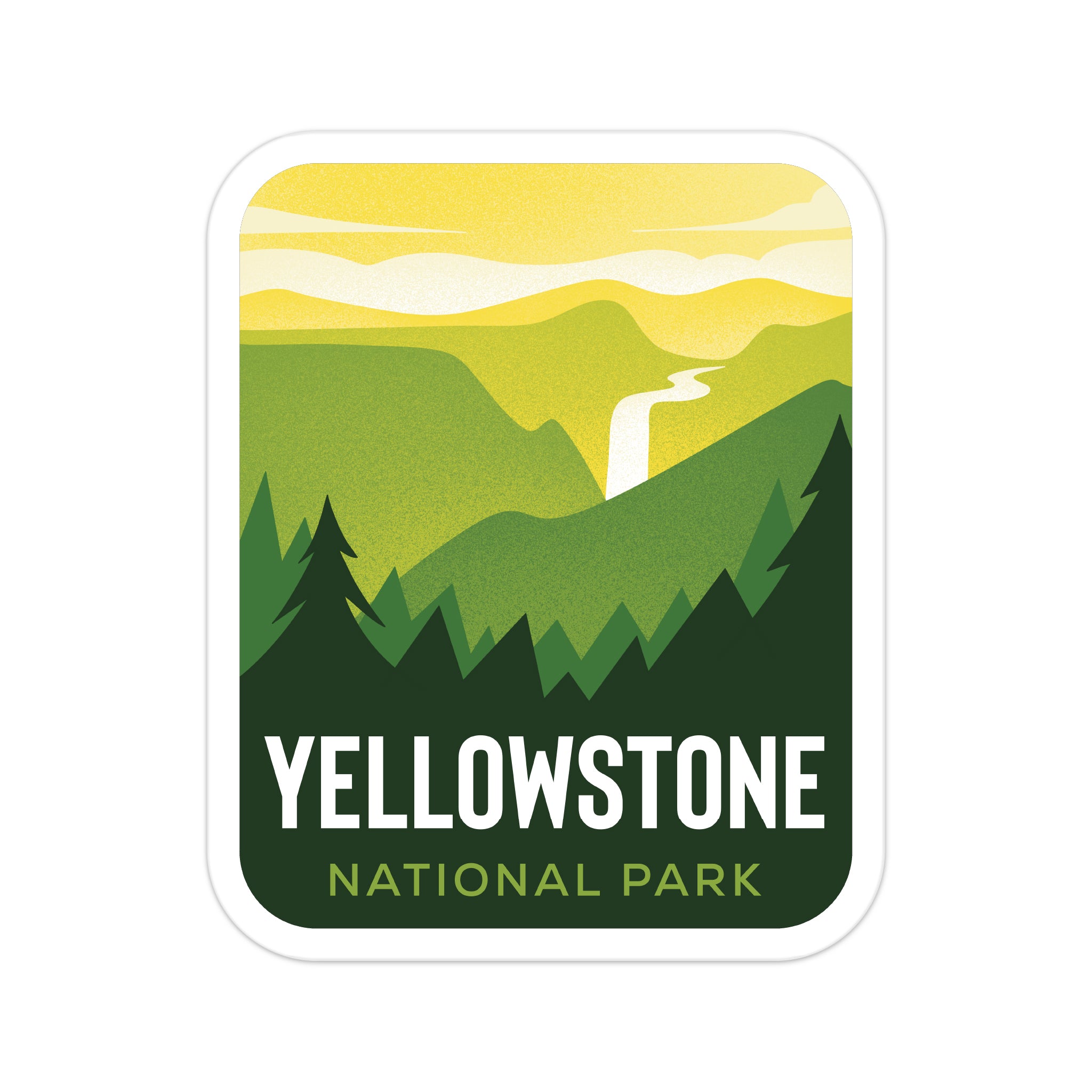 Yellowstone Club Sticker Yellowstone National Park - Vinyl Sticker – Halpin Decals