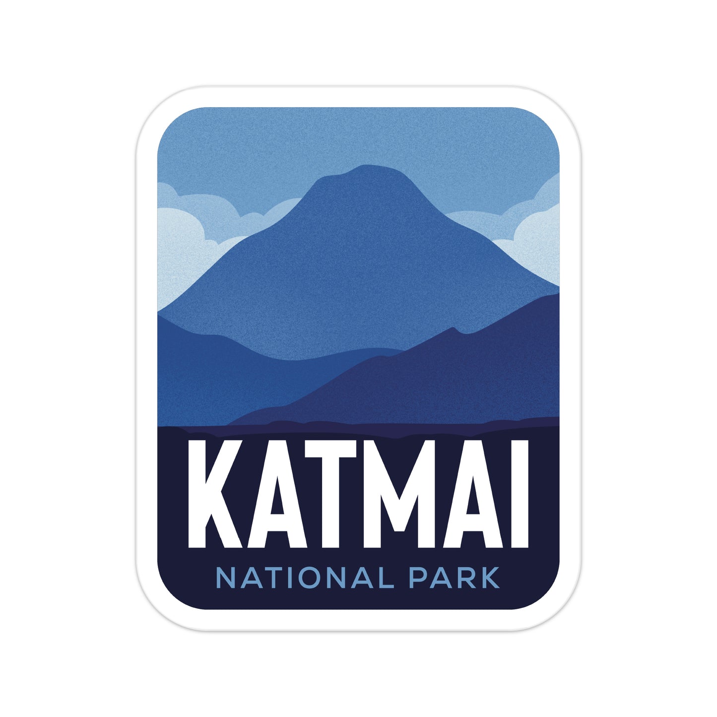 A sticker of Katmai National Park