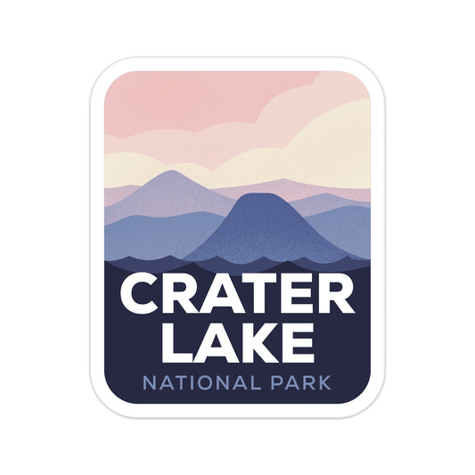 A sticker of Crater Lake National Park