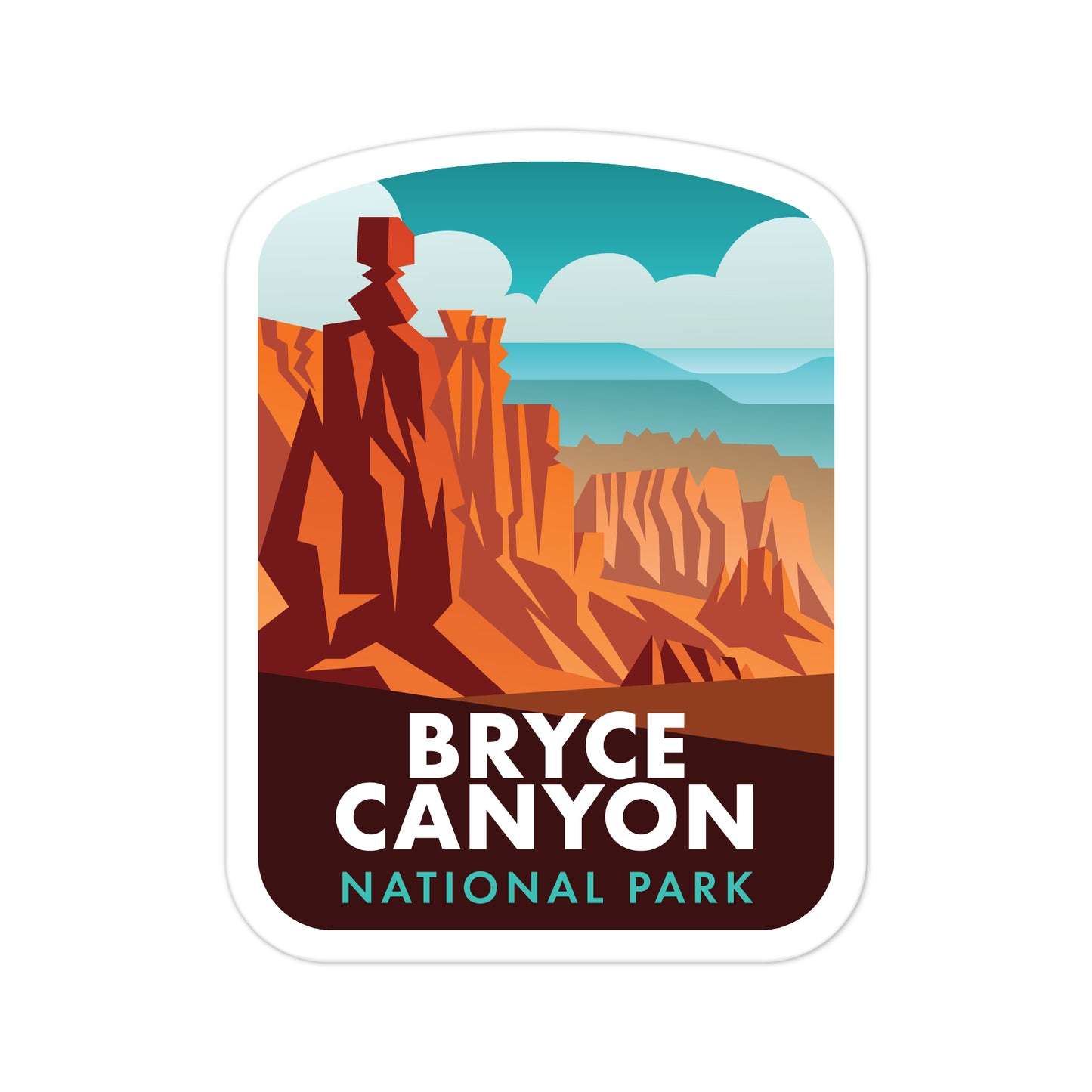 A sticker of Bryce Canyon National Park