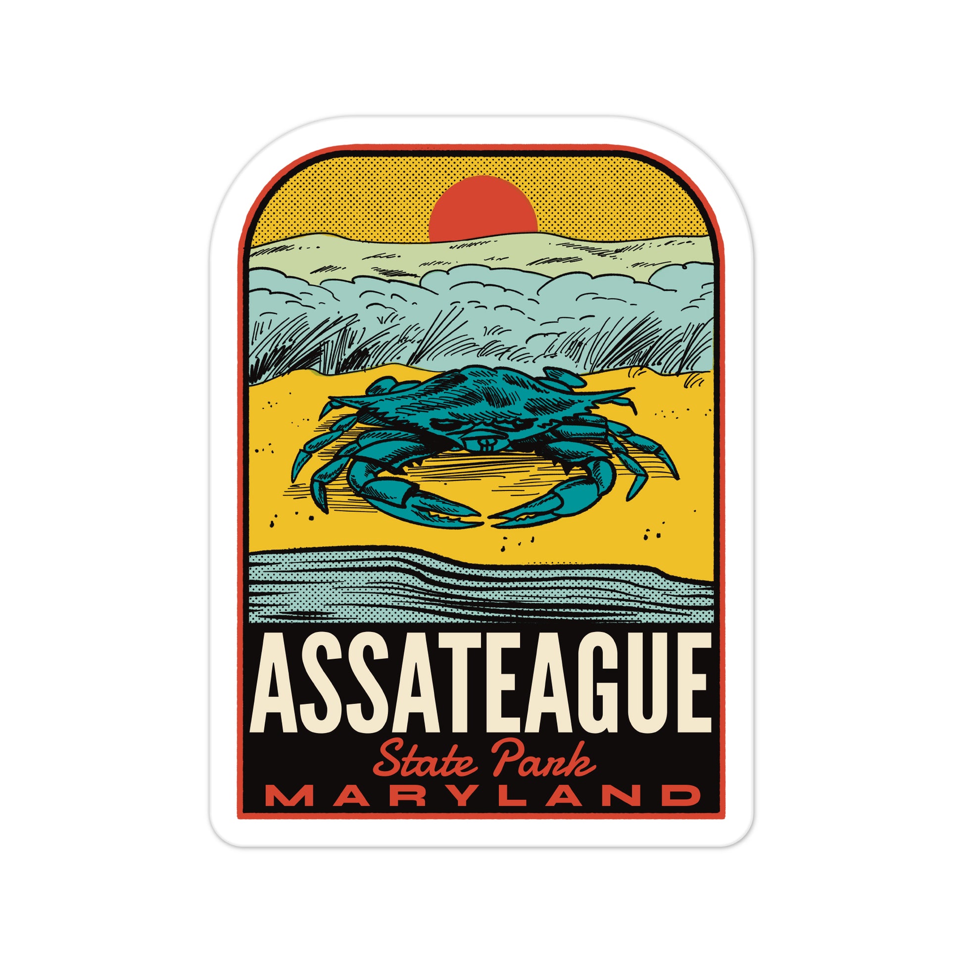 A sticker of Assateague State Park