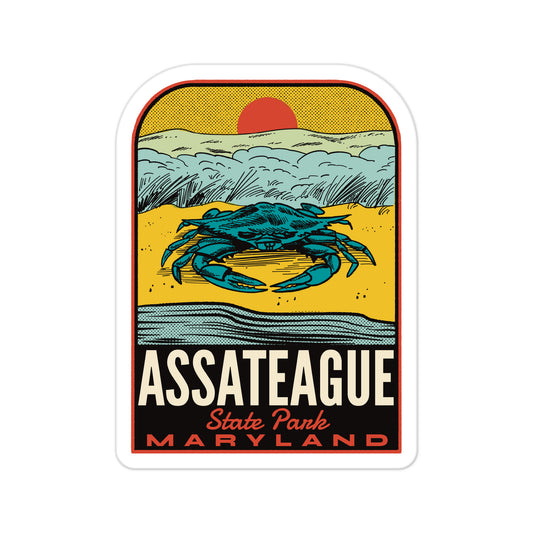 A sticker of Assateague State Park