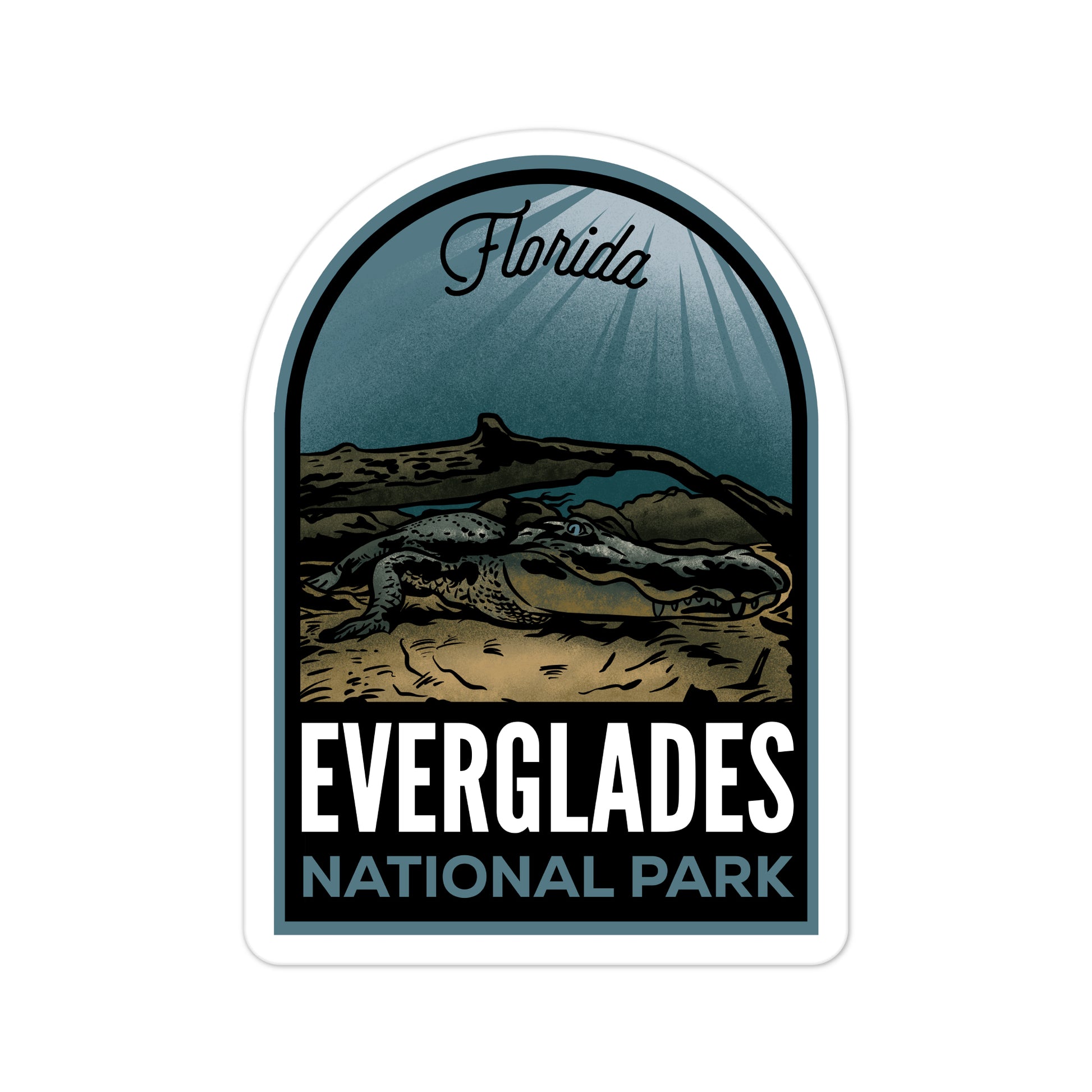 A sticker of Everglades National Park