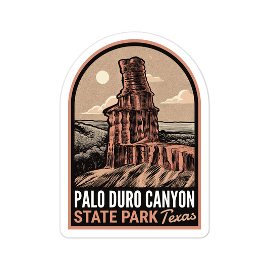 A sticker of Palo Duro Canyon State Park