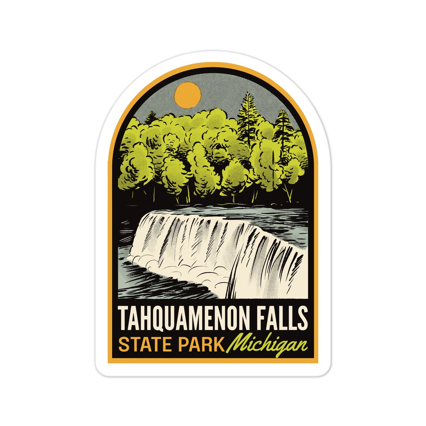 A sticker of Tahquamenon Falls State Park