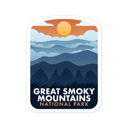 A sticker of Great Smoky Mountains National Park