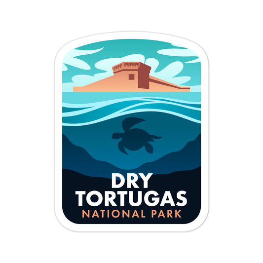 A sticker of Dry Tortugas National Park
