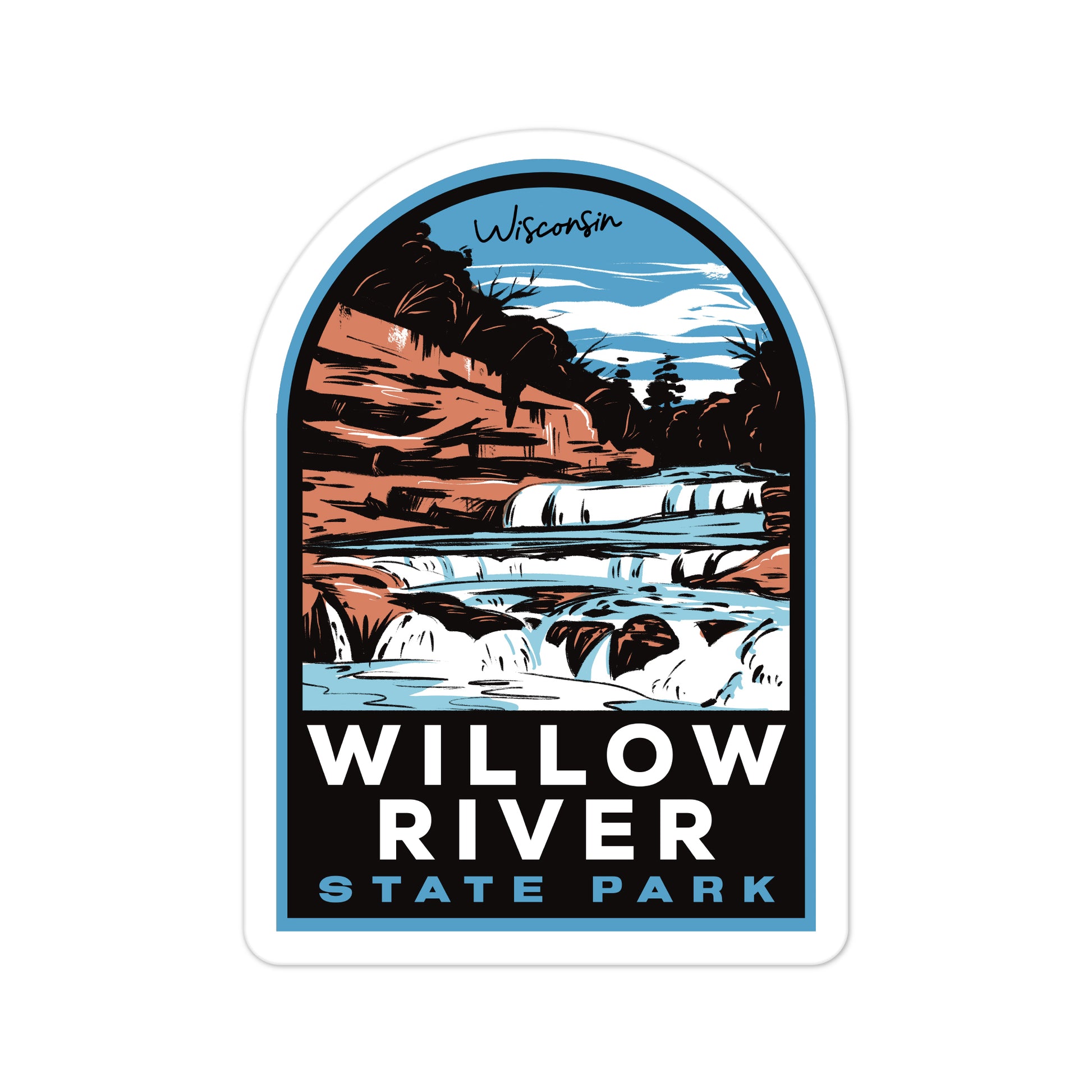 A sticker of Willow River State Park